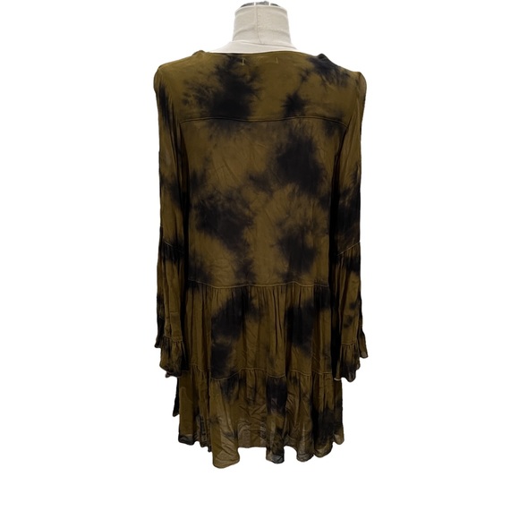 YOUNG FABULOUS & BROKE Tie Dye V Neck Semi Sheer Size Small - Picture 6 of 7